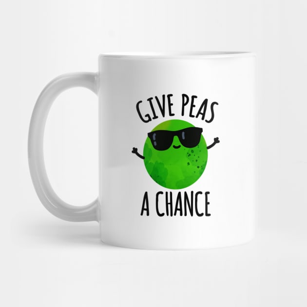 Give Peas A Chance Cute Positive Pea Pun by punnybone